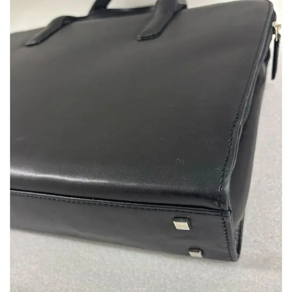 Levenger Everyday Black Laptop Bag with Handles